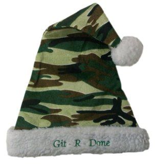 Git R Done Camo Santa Hat : Other Products : Everything Else