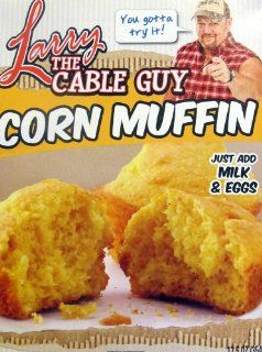Larry the Cable Guy Corn Muffin Mix 12.5 Oz. Box.You Gotta Try It! Git R Done : Grocery & Gourmet Food
