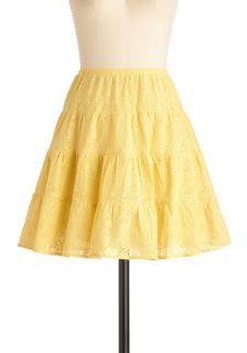 Lemon Square Dance Skirt  Mod Retro Vintage Skirts