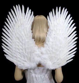 FashionWings (TM) White Duo Use Costume Feather Angel Wings Pointing up or Down: Everything Else
