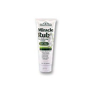 Miracle Rub Pain Relieving Cream 4 Oz Say Goodbye to Tired, Aching Muscles and Joints Due to Arthritis, Rheumatism and Bursitis. Penetrates Deep and Provides Soothing Pain Relief Quick Fast Acting Ingredients Provide Relief of Minor Muscular Aches and Pai