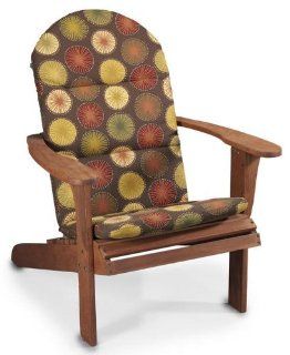 20.5"w Outdoor Chair Cushion For Montauk Adirondack Chair, 2"Hx20.5"Wx49"D, BERRINGER CHOCO  Patio, Lawn & Garden