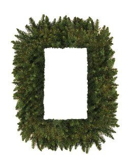 36" Camdon Fir Rectangular Artificial Christmas Wreath   Unlit   Square Wreath