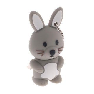 4GB Cartoon Lovely Rabbit USB 2.0 Flash Memory Drive Gray: Computers & Accessories