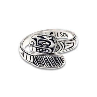Sterling Silver Beaver Ring. Made in USA. Bill Wilson Jewelry