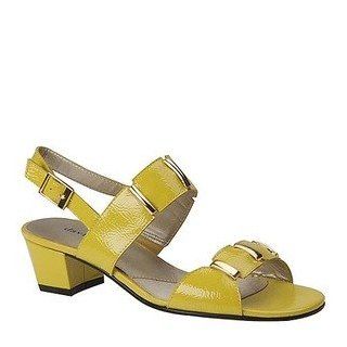 David Tate Women's Sabina Sandal   7.5S2 Yellow Shoes