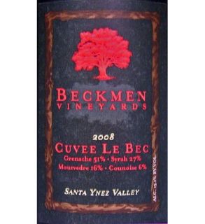 Beckmen Vineyards Cuvee Le Bec 2008: Wine