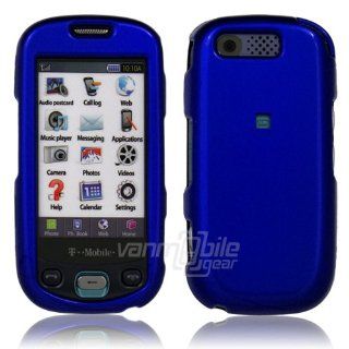 VMG For Samsung HighLight T749 Cell Phone Glossy Hard Case Cover   Blue: Cell Phones & Accessories