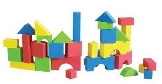 Educolor Foam Blocks, 80 Pieces: Toys & Games