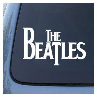 The BEATLES Band Logo   6" WHITE   Vinyl Decal WINDOW Sticker   NOTEBOOK, LAPTOP, WALL, WINDOWS, ETC. Automotive