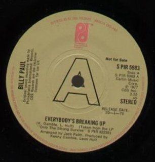 Everybody's Breaking Up 7 Inch (7" Vinyl 45) UK Philadelphia International 1978: Music