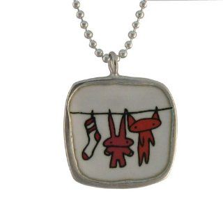 MARK POULIN  Reversable Sketch Necklace  Clothesline: Jewelry