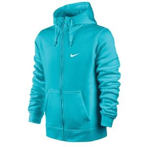 Nike Club Swoosh Full Zip Hoodie   Mens   Casual   Clothing   Gamma Blue/White
