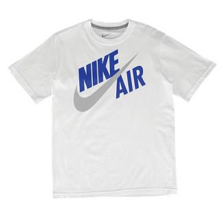 Nike Graphic T Shirt   Boys Grade School   Casual   Clothing   White/Royal/Silver
