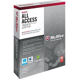 McAfee All Access 2013   Individual for Windows/Mac/Android/Blackberry (1 User) [Boxed]