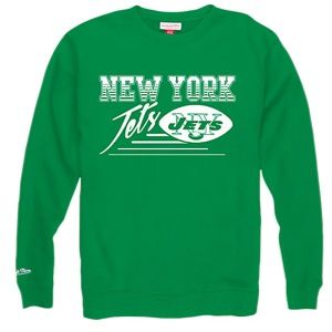 Mitchell & Ness NFL Training Room Crew   Mens   Football   Clothing   New York Jets   Bright Green