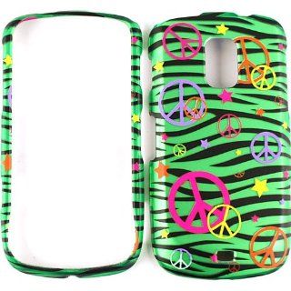 Samsung Galaxy S Lightray 4G R940 Peace Green Zebra Case Cover Hard Snap On Skin: Cell Phones & Accessories