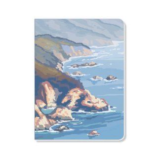 ECOeverywhere Ocean Cliffs Journal, 160 Pages, 7.625 x 5.625 Inches, Multicolored (jr11936) : Hardcover Executive Notebooks : Office Products