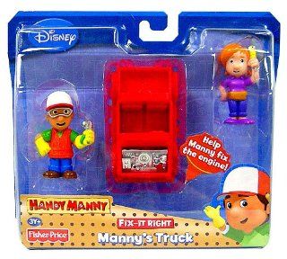 Handy Manny Fix It Right Figure 2 Pack Manny's Truck: Toys & Games