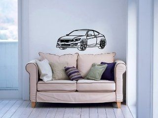 HONDA Accord Coupe Super Sport Car Auto Garage Wall Vinyl Decal Art Design Murals Modern Interior Decor Sticker Removable Room Window (SV4394)    