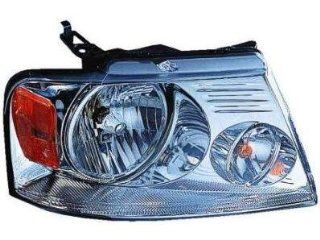 PASSENGER SIDE HEADLIGHT Ford F 150, Ford F 250, Ford F 350, Ford F 450, Lincoln Mark LT HEAD LIGHT ASSEMBLY; CHROME; EXCEPT HARLEY DAVIDSON;: Automotive