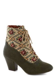 From the Same Cloth Boot in Forest  Mod Retro Vintage Boots