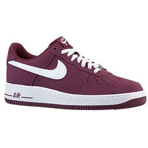 Nike Air Force 1 Low   Mens   Basketball   Shoes   Cherrywood Red/White