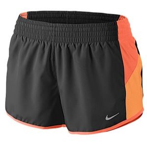 Nike Dri FIT 2 Racer Shorts   Womens   Running   Clothing   Dark Grey/Turf Orange/Atomic Orange/Silver