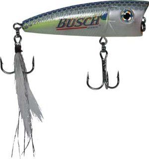 Busch Beer Fishing Lure   Popper Chart Blue Shad with Mustad Hooks : Fishing Topwater Lures And Crankbaits : Sports & Outdoors