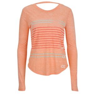 Roxy Stripe Side Long Sleeve T Shirt   Womens   Casual   Clothing   Island Coral