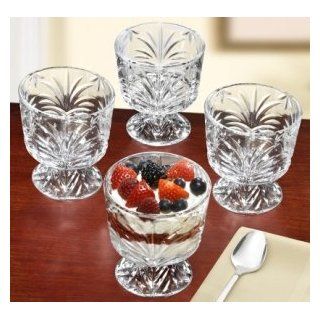 Fifth Avenue Crystal Portico Mini Triffle Bowl or Votive Holder, Set of 4: Trifle Dishes: Kitchen & Dining