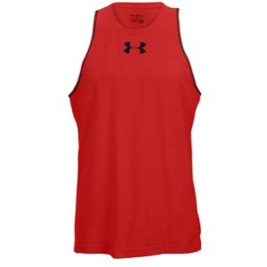 Under Armour Charged Cotton Jus Sayin Tank   Mens   Basketball   Clothing   Red/White