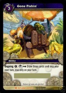 World of Warcraft Gone Fishin Loot Card   Fires of Outland [Toy]: Toys & Games