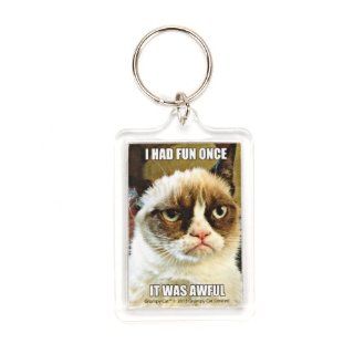 Grumpy Cat I Had Fun Once Lucite Keychain Toys & Games