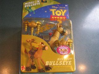 (Outer Plastic Package Has Yellowish Tint) Toy Story 2 Bust Out Bullseye Real Bucking Action With Two Zurg Bots Action Figure Disney Mattel: Toys & Games