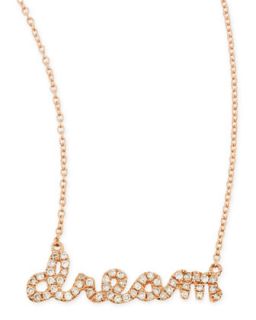 14k Rose Gold Diamond Dream Necklace   Sydney Evan   Gold (14k )