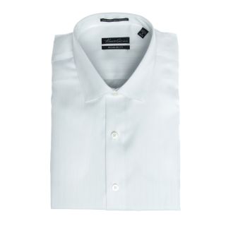 Kenneth Cole Kenneth Cole Mens Striped Dress Shirt In White White Size One Size Fits Most