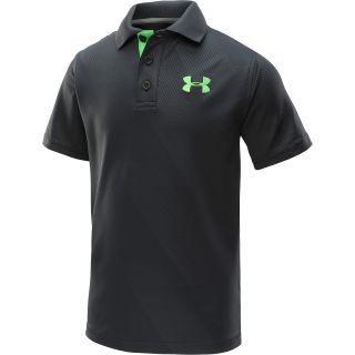 UNDER ARMOUR Boys Matchplay Embossed Short Sleeve Polo   Size: Small,