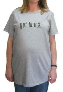 "Got Twins!" (2) Maternity T Shirt: Clothing