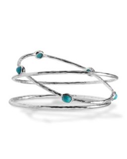 Turquoise Bangles, Set of Three   Ippolita   Silver