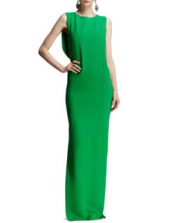 Womens Bow Back Jersey Column Gown   Lanvin   Apple green (38US6)