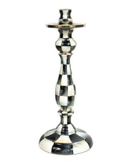 Large Courtly Check Candlestick   MacKenzie Childs