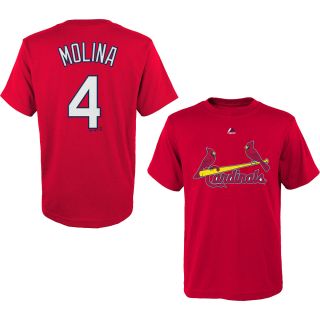 MAJESTIC ATHLETIC Mens St. Louis Cardinals Yadier Molina Name And Number Short 