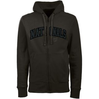 Antigua Washington Nationals Mens Signature Full Zip Hooded Sweatshirt   Size: