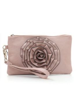 Bottari USA   Flower Wristlet   Small bag with attachable strap that turns this into an adorable wristlet. This bag has room for your id, credit card, cash, lipgloss and phone. What more could a girl need?: Clothing