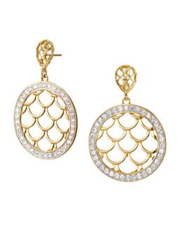 Pave Sapphire Naga Drop Earrings   John Hardy   Sapphire