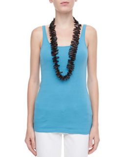 Organic Cotton Slim Tank, Womens   Eileen Fisher   Northern light (2X (18/20W))