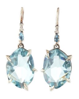 Midnight Marquise Topaz & Pave Diamond Earrings   Alexis Bittar Fine   Blue