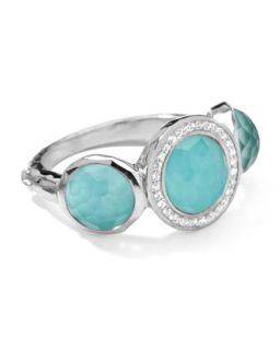 Stella Ring in Turquoise & Diamonds, 0.12   Ippolita   Silver (8)