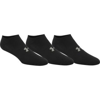 UNDER ARMOUR Youth HeatGear Trainer Solo No Show Socks   3 Pack   Size: Small,